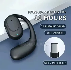 Wireless Earhook Bluetooth Headset (11 Hours Battery Life)