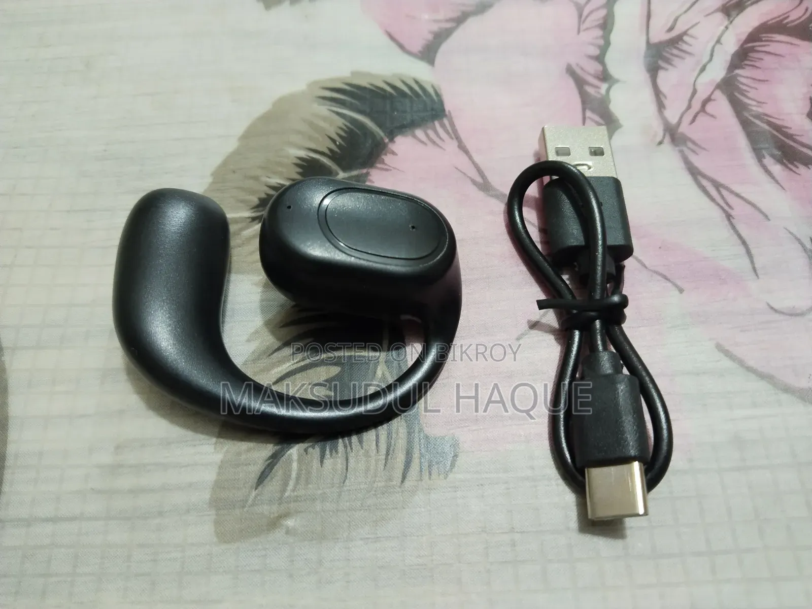 Wireless Earhook Bluetooth Headset (11 Hours Battery Life)
