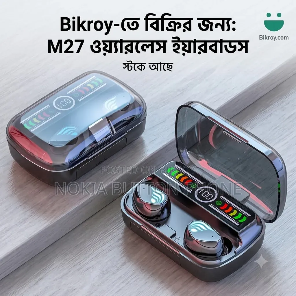 M27 RGB Gaming TWS Earbuds & Bluetooth
