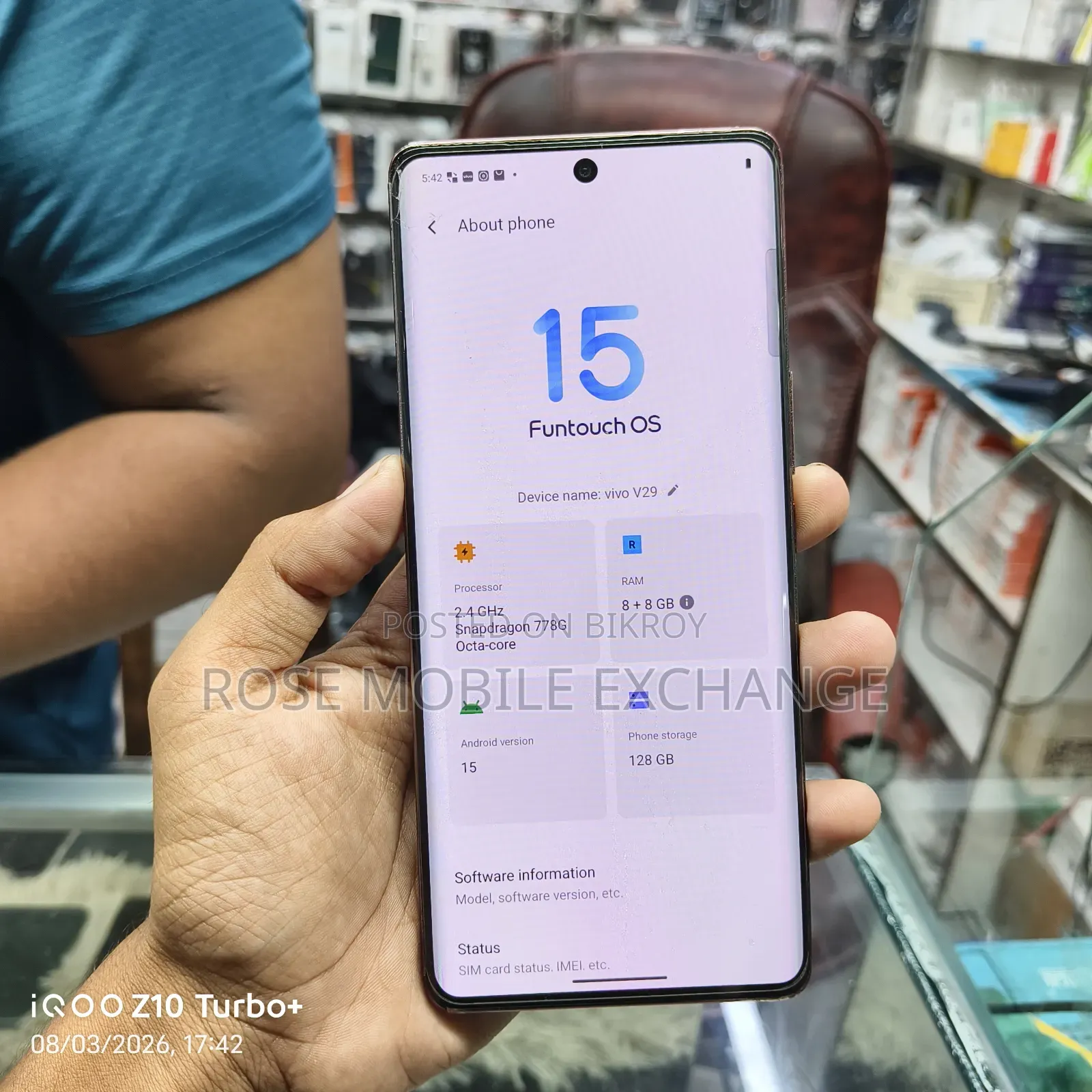 ভিভো ভি২৯ ৫জি ১২৮ জিবি পার্পল