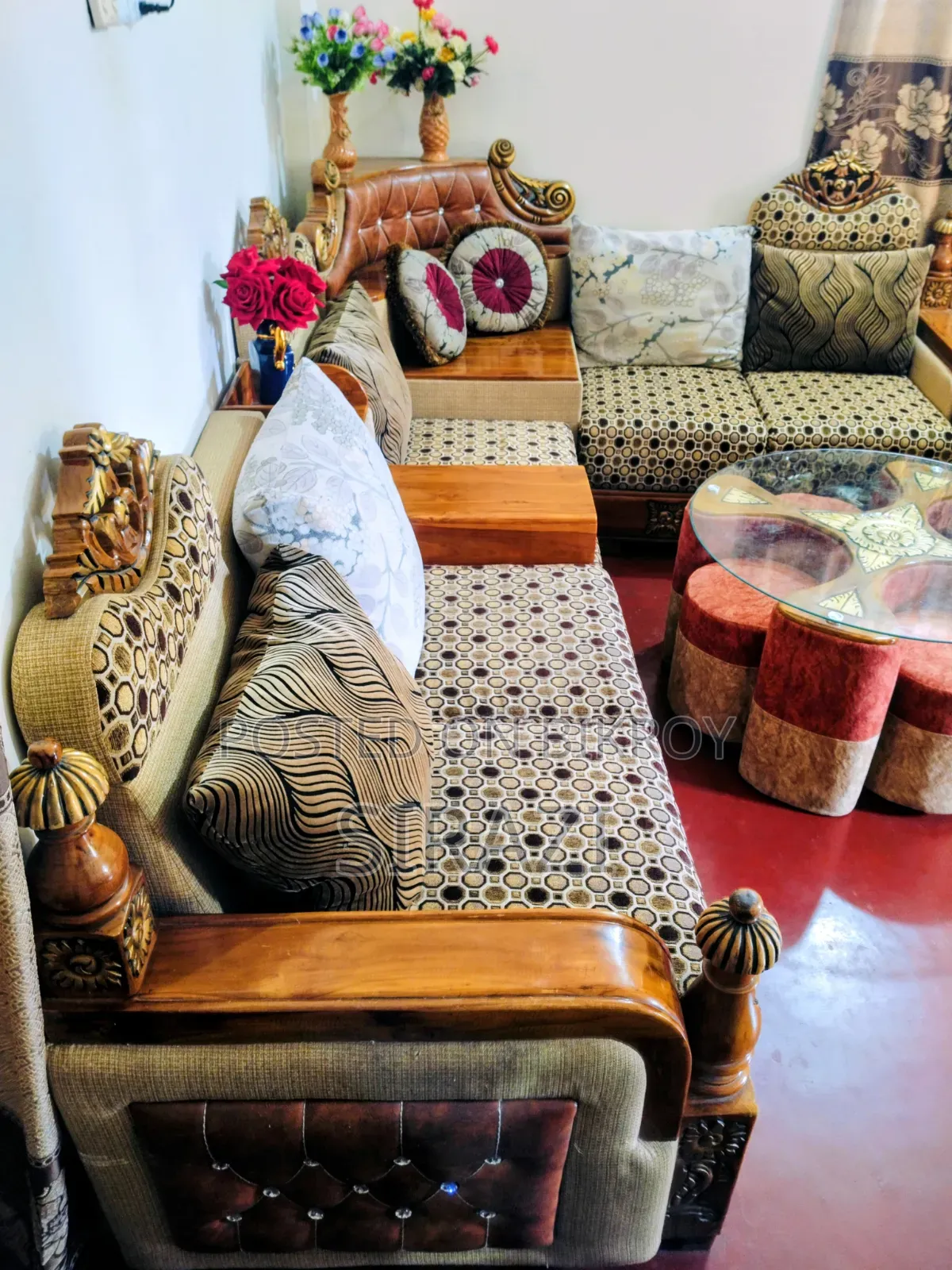 Teak Wood Corner Sofa Teak Wood Coffee Table