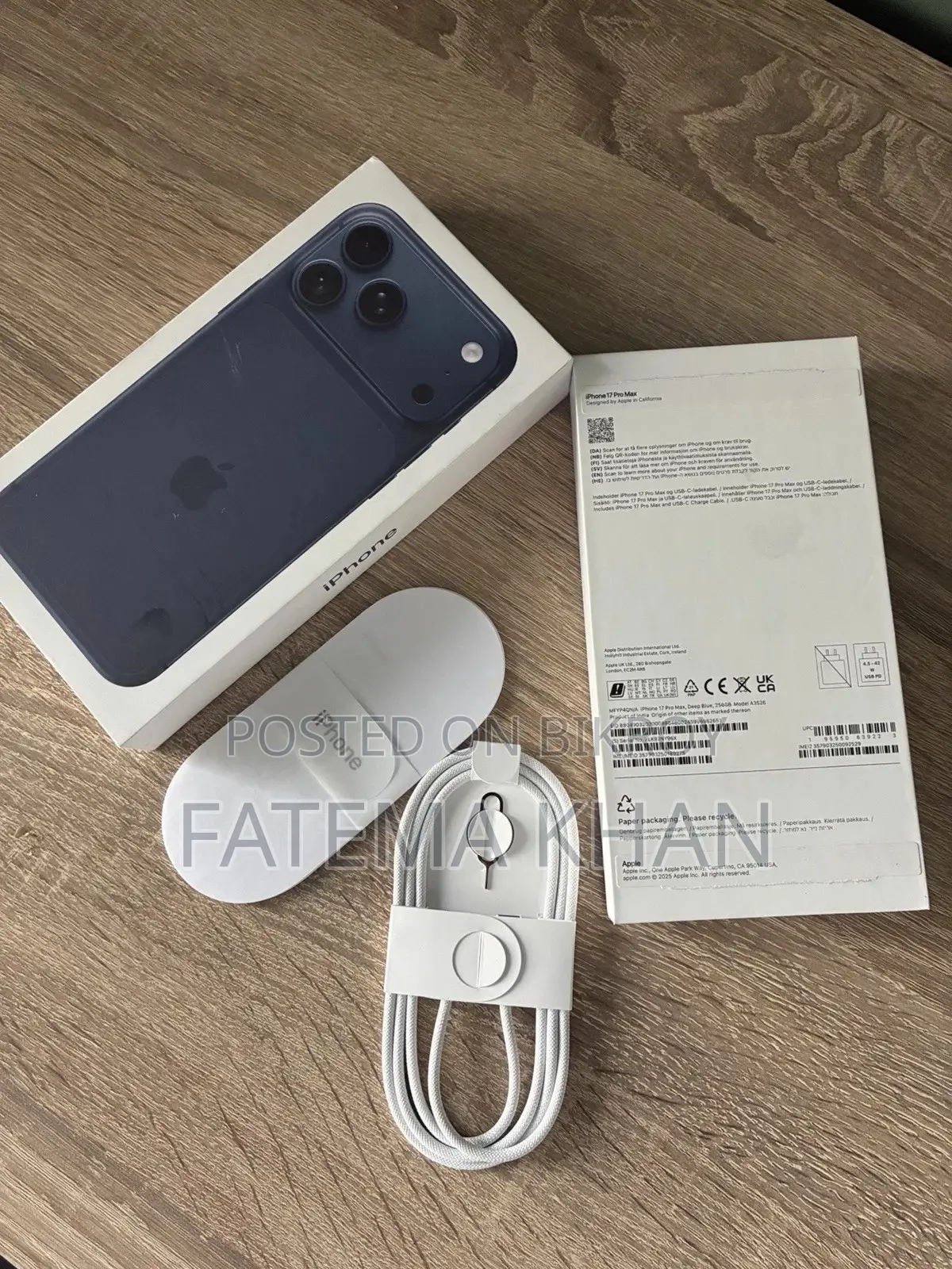 New Apple iPhone 17 Pro Max 256 GB Blue