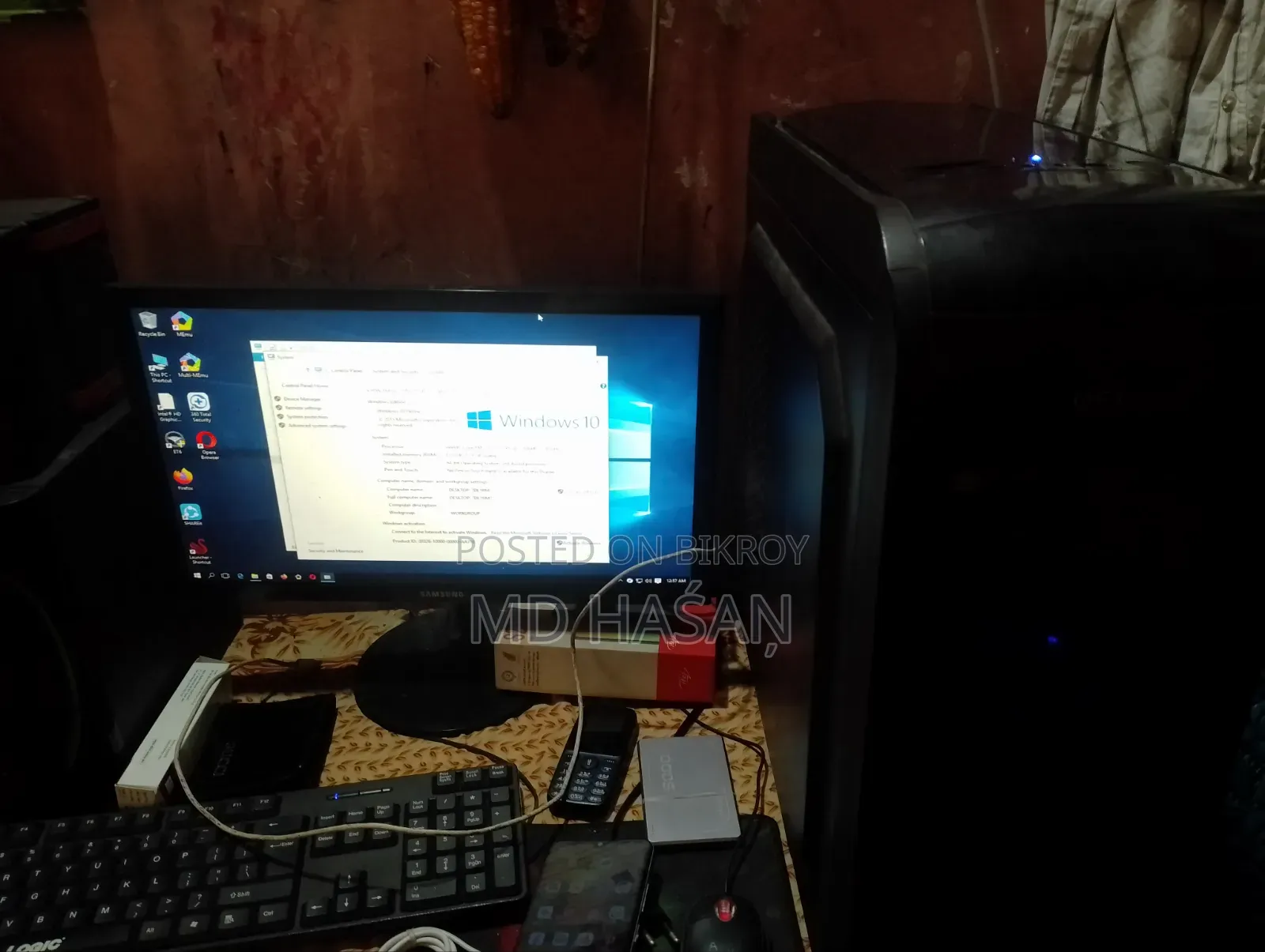 Desktop Computer 12GB Intel Core I3 SSD 128GB