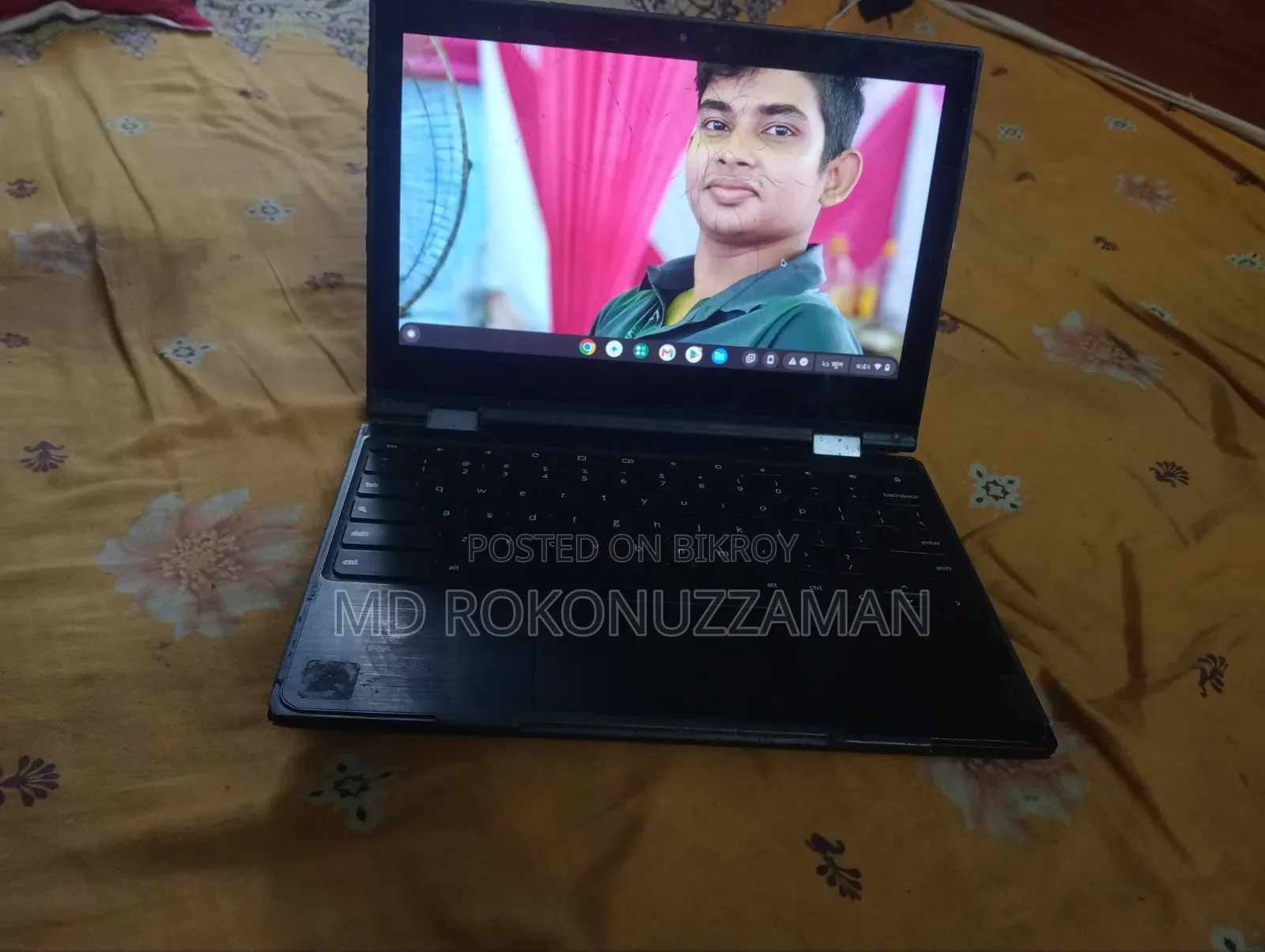 ল্যাপটপ লেনোভো ক্রোমবুক সি৩৩০ ৪জিবি ইন্টেল সেলেরন ইএমএমসি ৩২জিবি