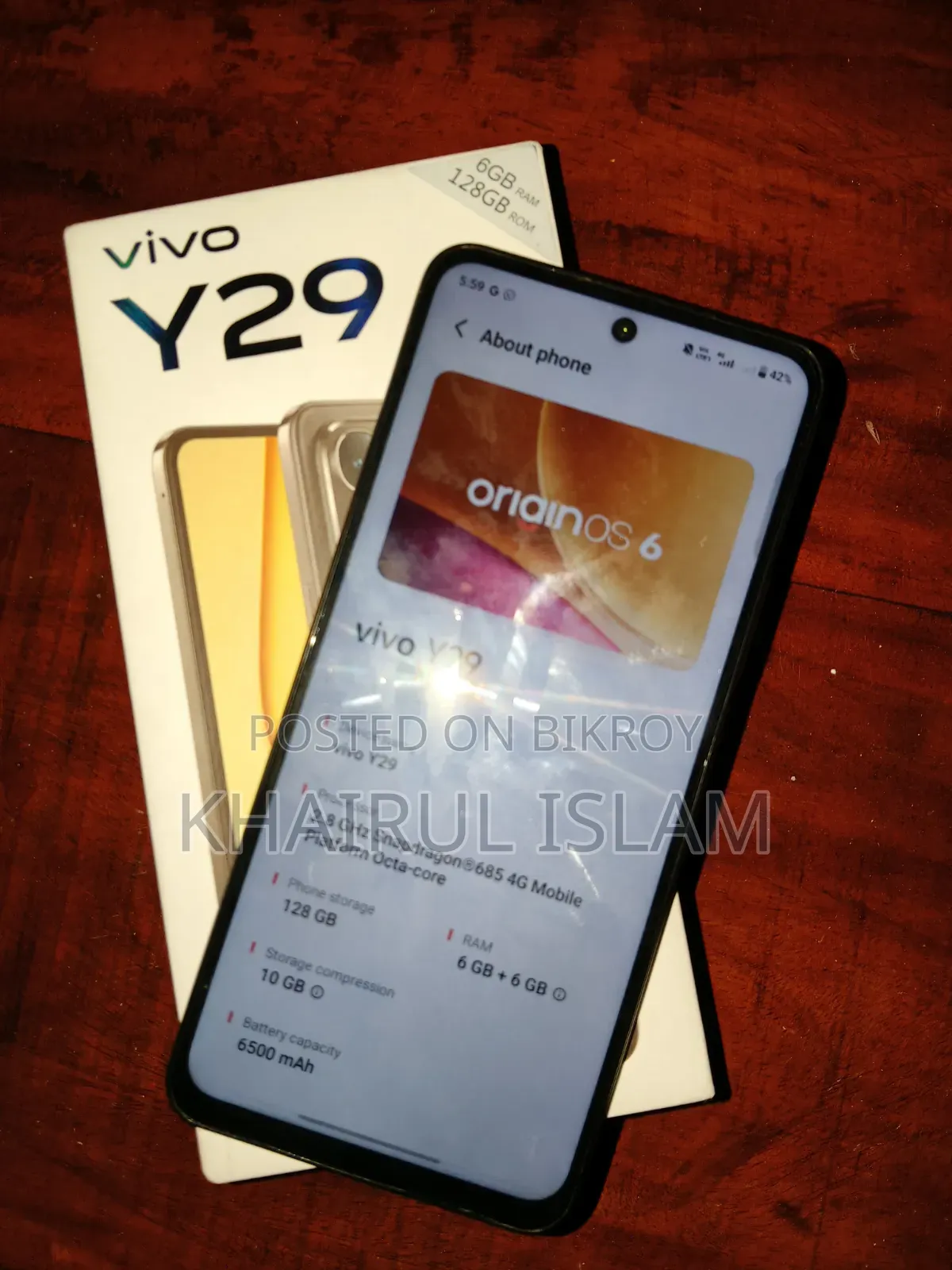 Vivo Y29 4G 128 GB Silver