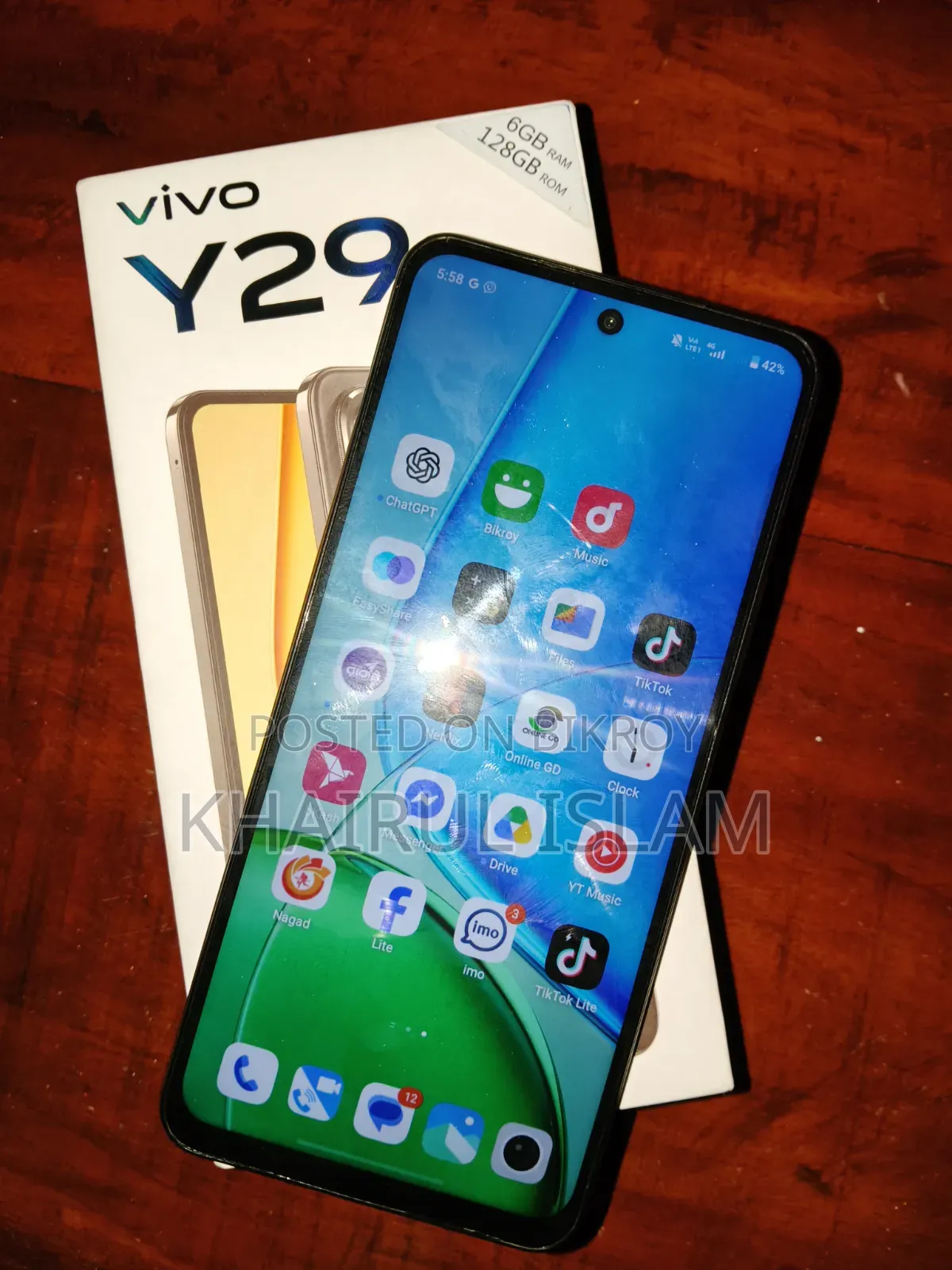 Vivo Y29 4G 128 GB Silver