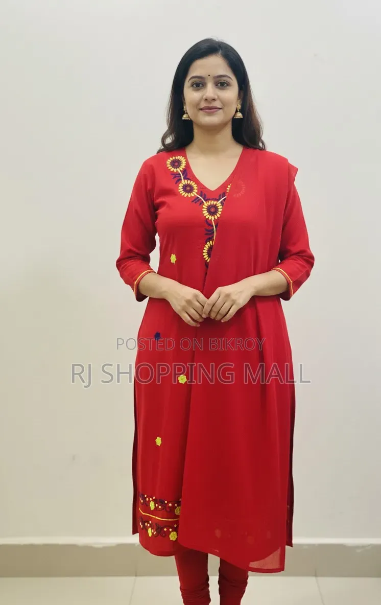 Embroidery Cotton Three Piece Hand Made