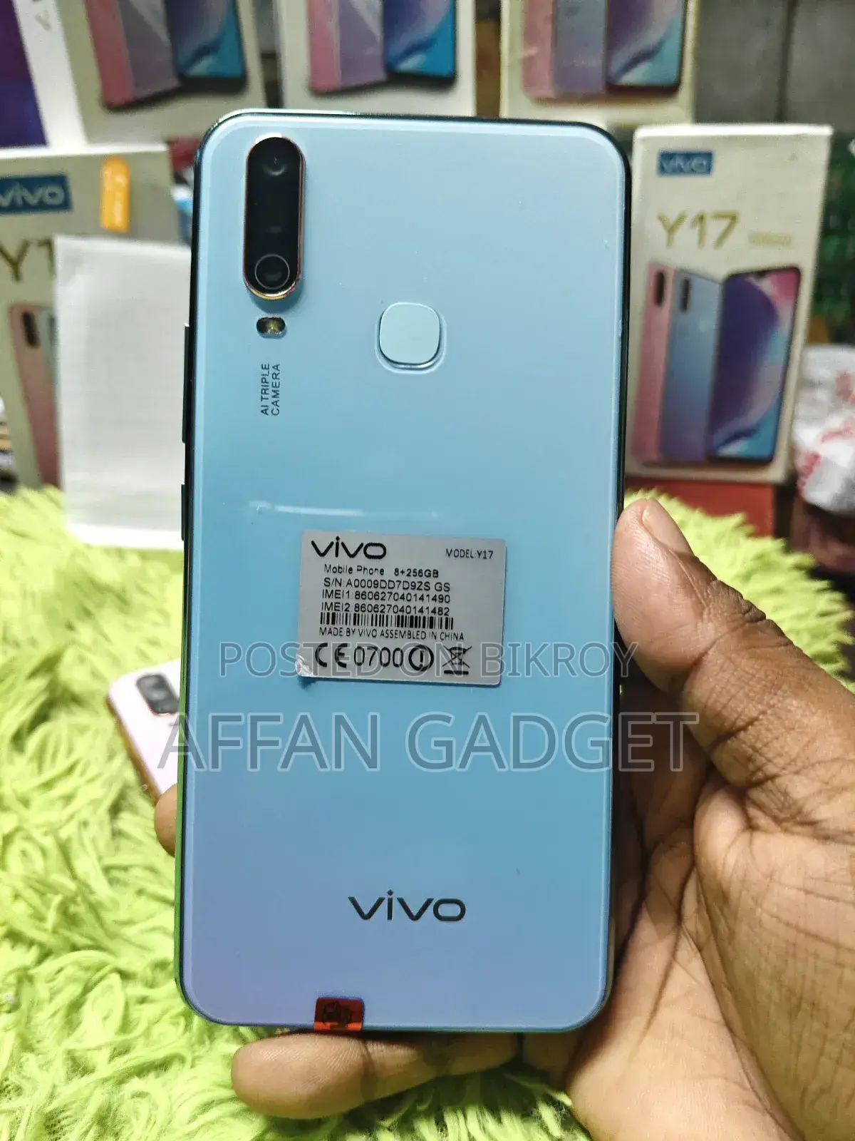 Vivo Y17 256 GB Blue