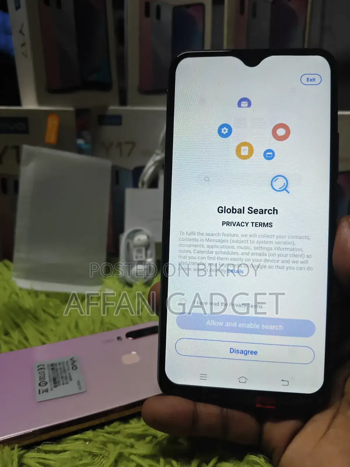 Vivo Y17 256 GB Blue