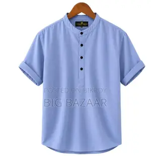 Half Sleeve Band Collar Katua