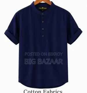 Half Sleeve Band Collar Katua