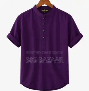 Half Sleeve Band Collar Katua