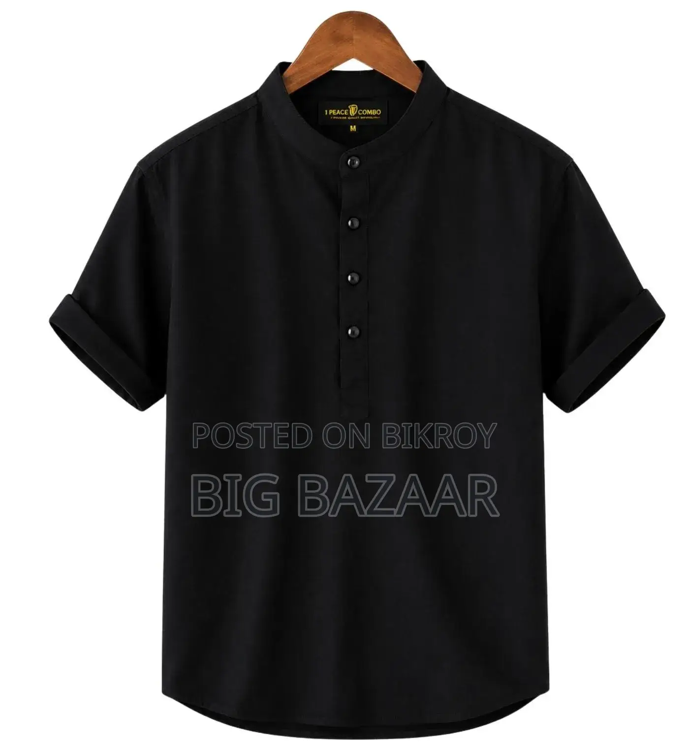 Half Sleeve Band Collar Katua