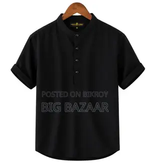 Half Sleeve Band Collar Katua