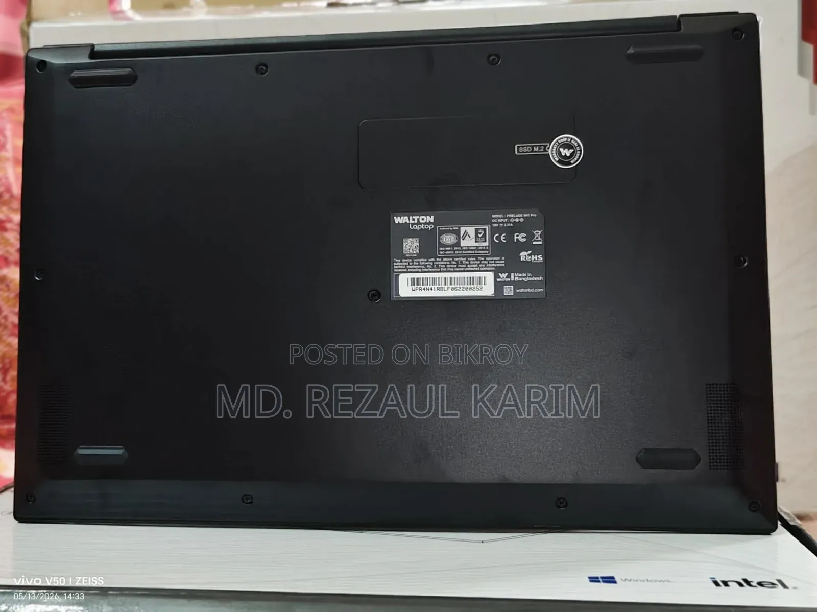 New Laptop 8GB Intel Core I3 SSD 256GB