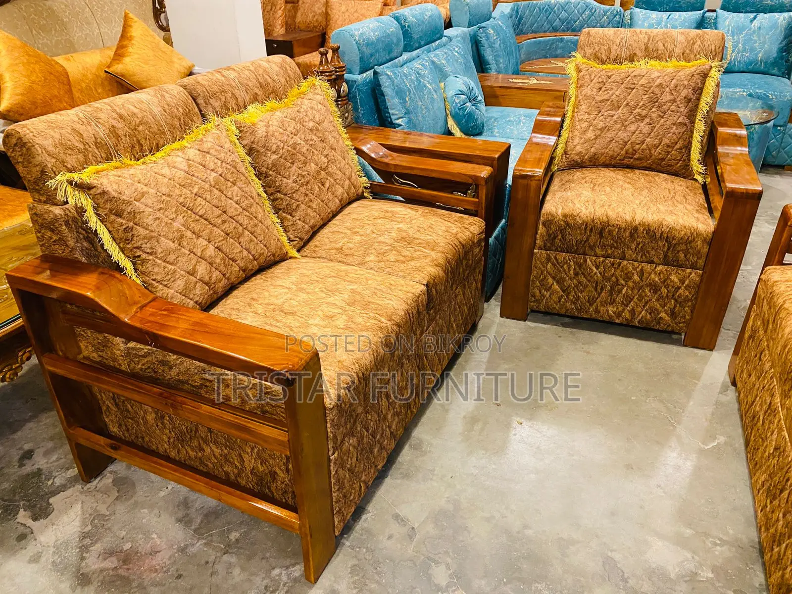 ৫ সিটার কাঠের সোফা সেট