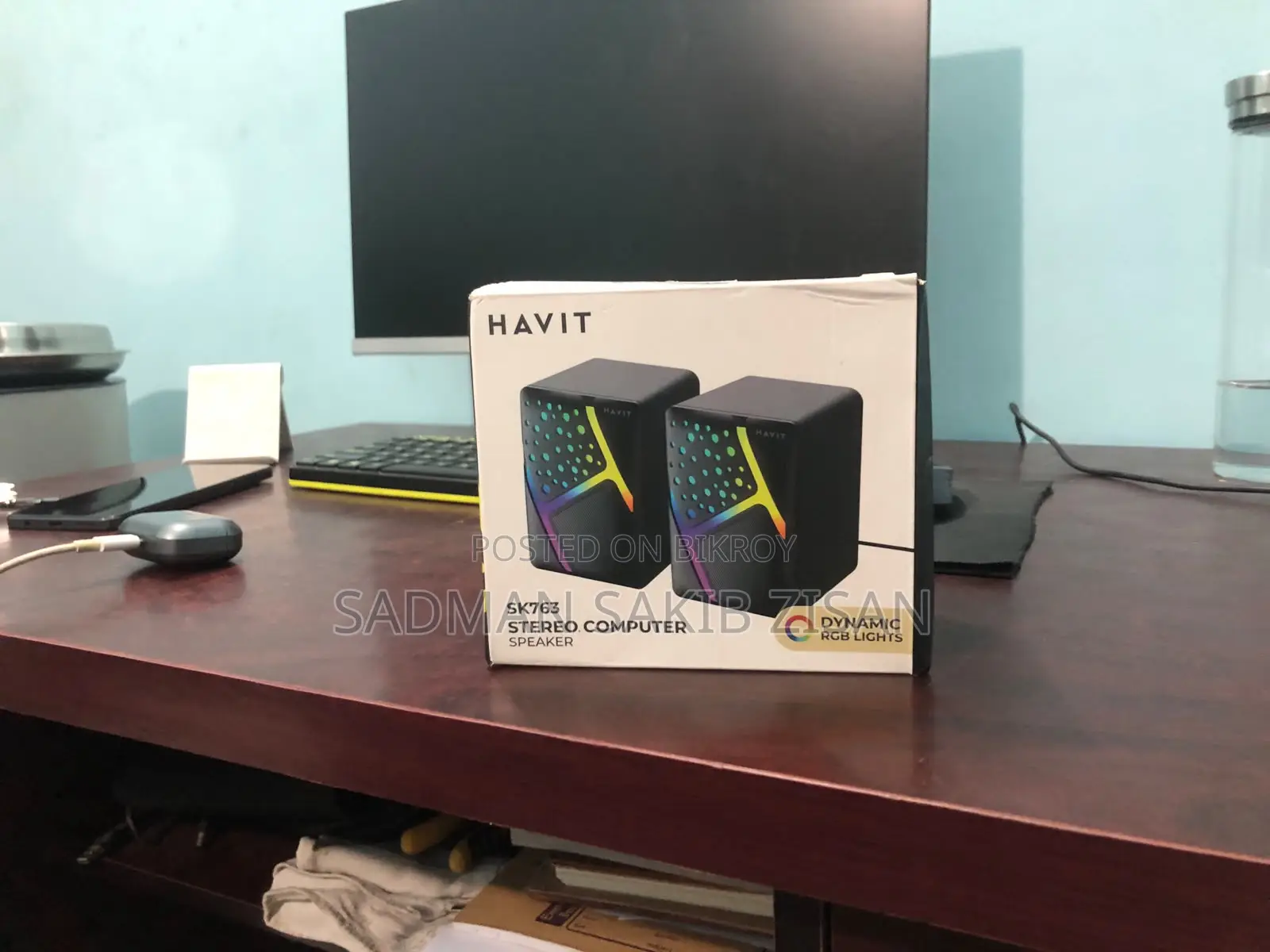 HAVIT SK763 স্টেরিও কম্পিউটার স্পিকার (ডাইনামিক RGB)