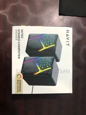 HAVIT SK763 স্টেরিও কম্পিউটার স্পিকার (ডাইনামিক RGB)