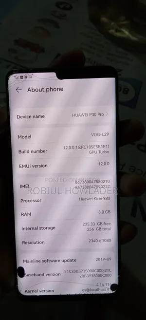 Huawei P30 Pro 256 GB Black