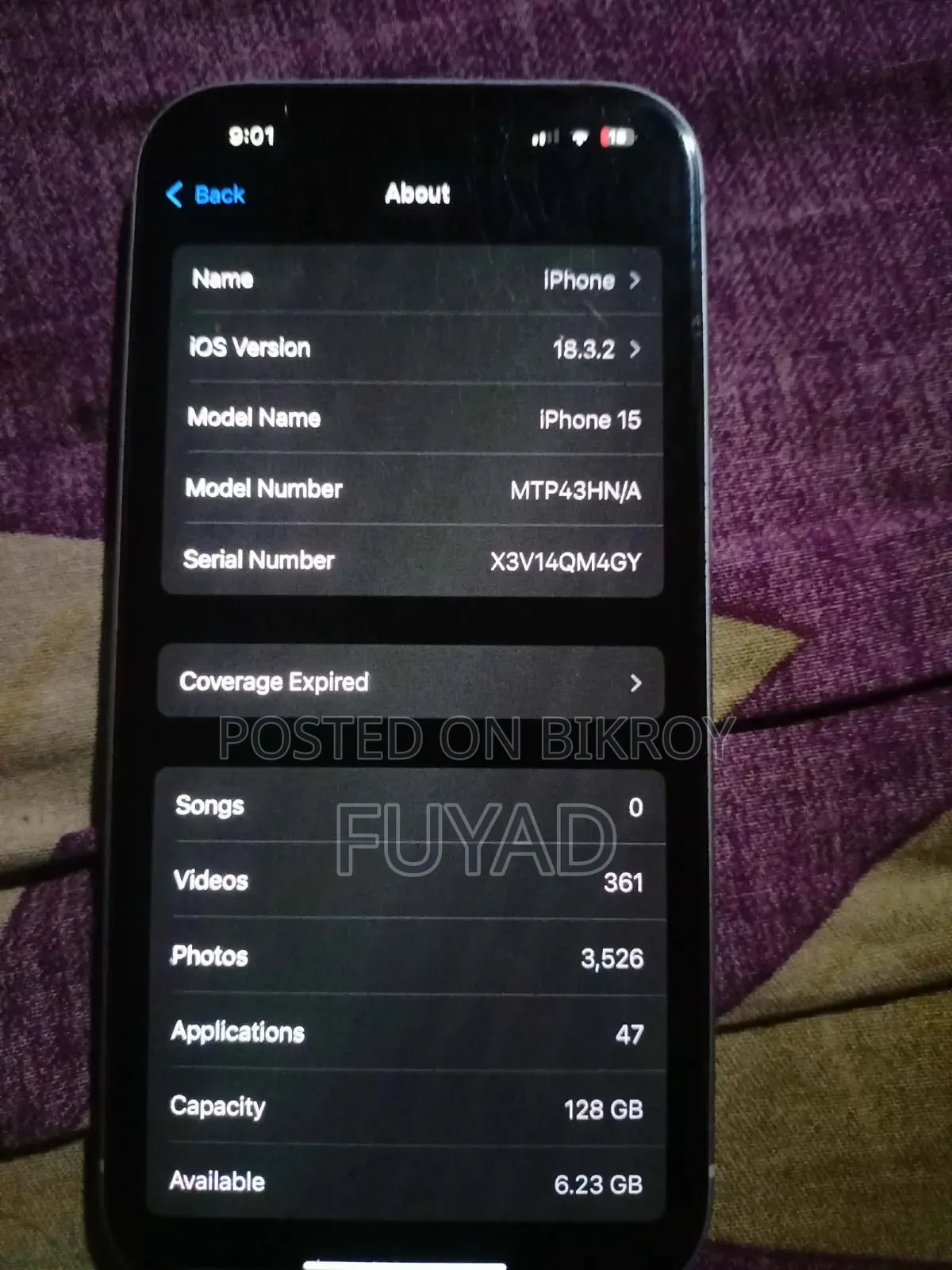 Apple iPhone 15 128 GB Blue