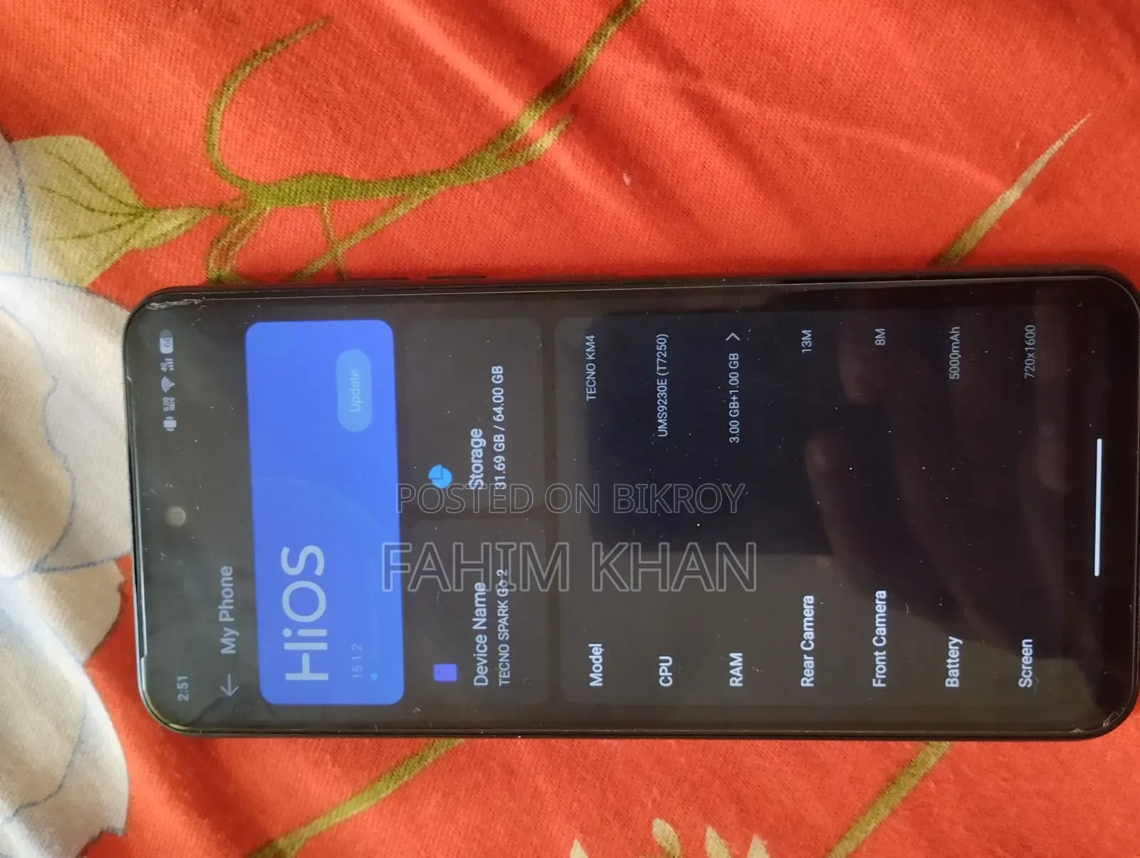Tecno Spark Go 64 GB Black