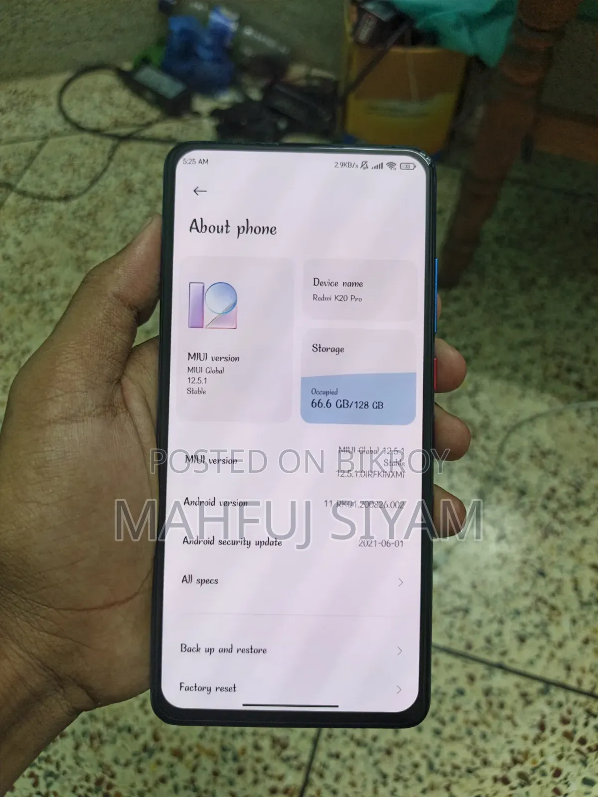 শাওমি রেডমি প্রো ২৫৬ জিবি ব্লু