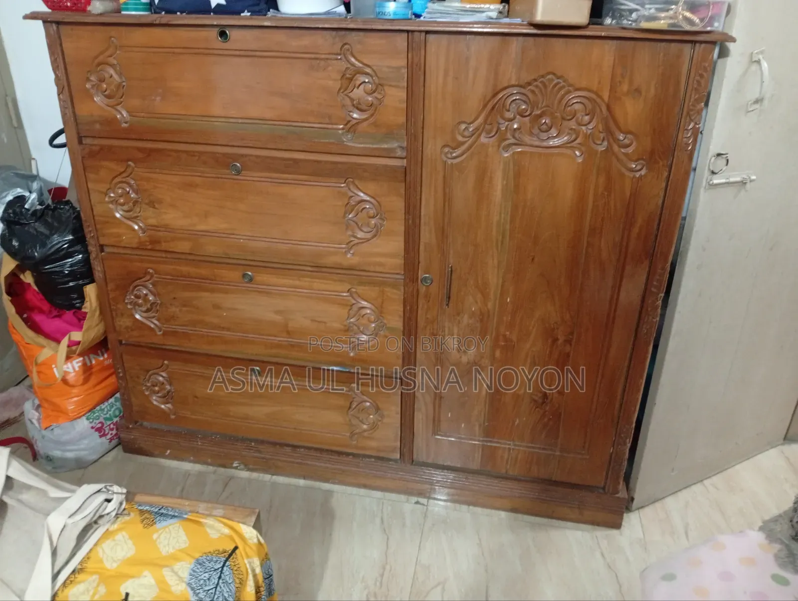 অরজিনাল সেগুন কাঠের ওয়াড্রব