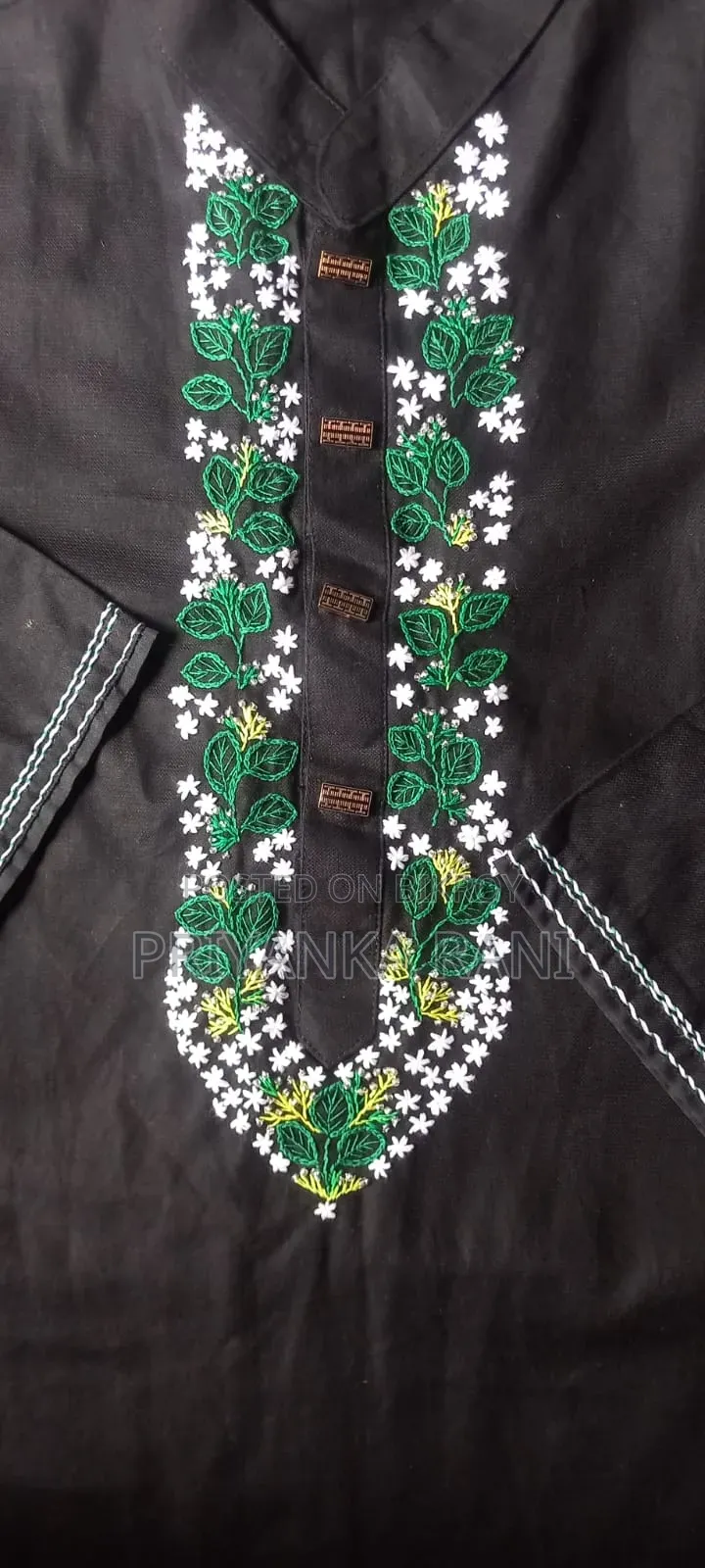 Hand-embroidered Punjabi