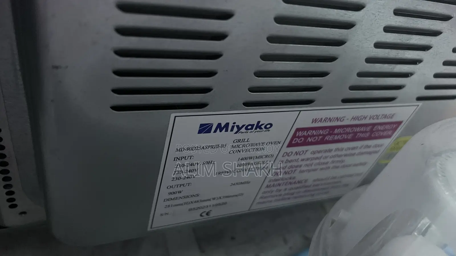 Miyako Microwave Oven 25 Liter