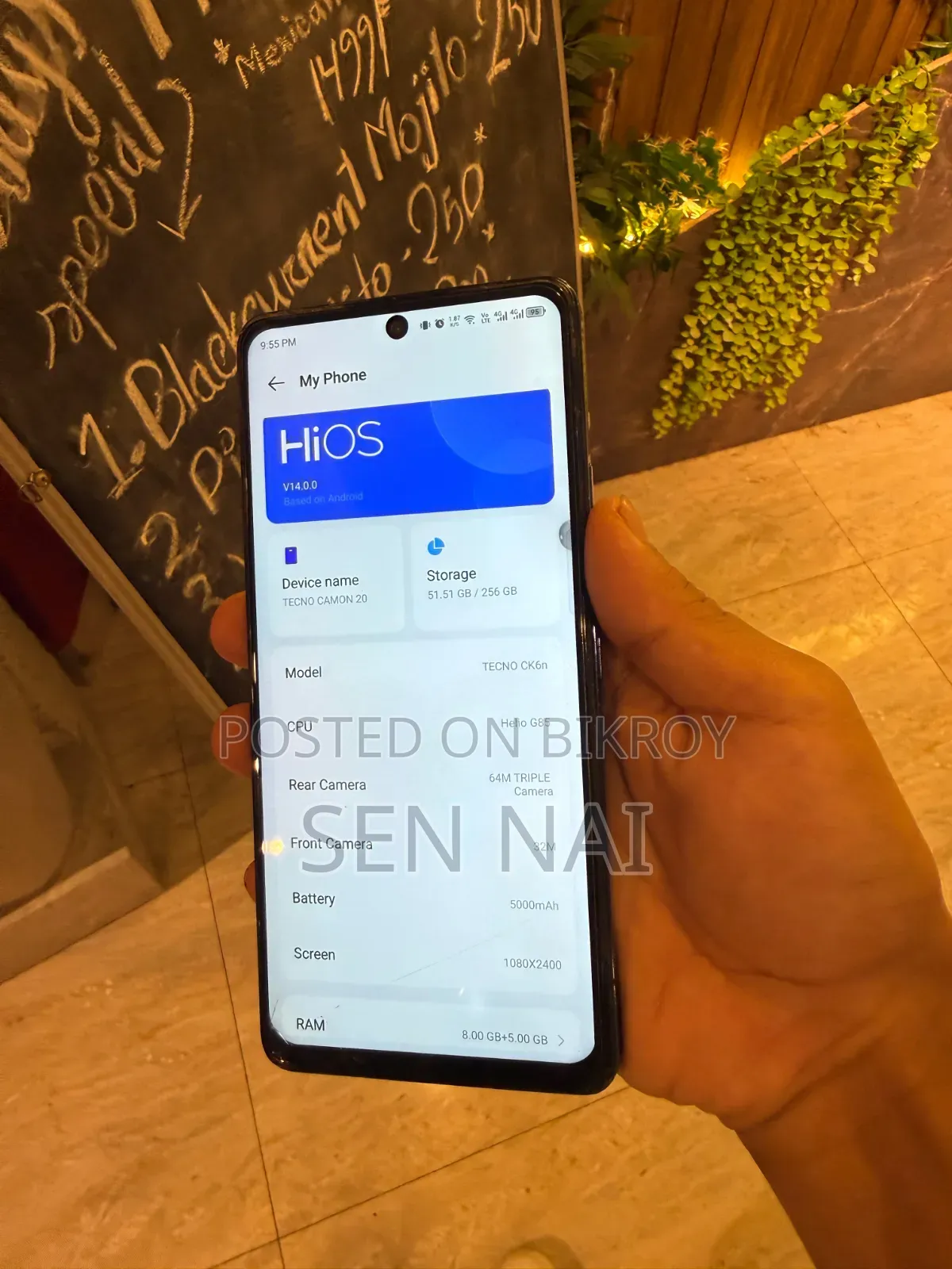 Tecno Camon 20 256 GB Blue