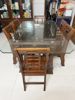 6 Chairs, Dining Table Nadia Furniture