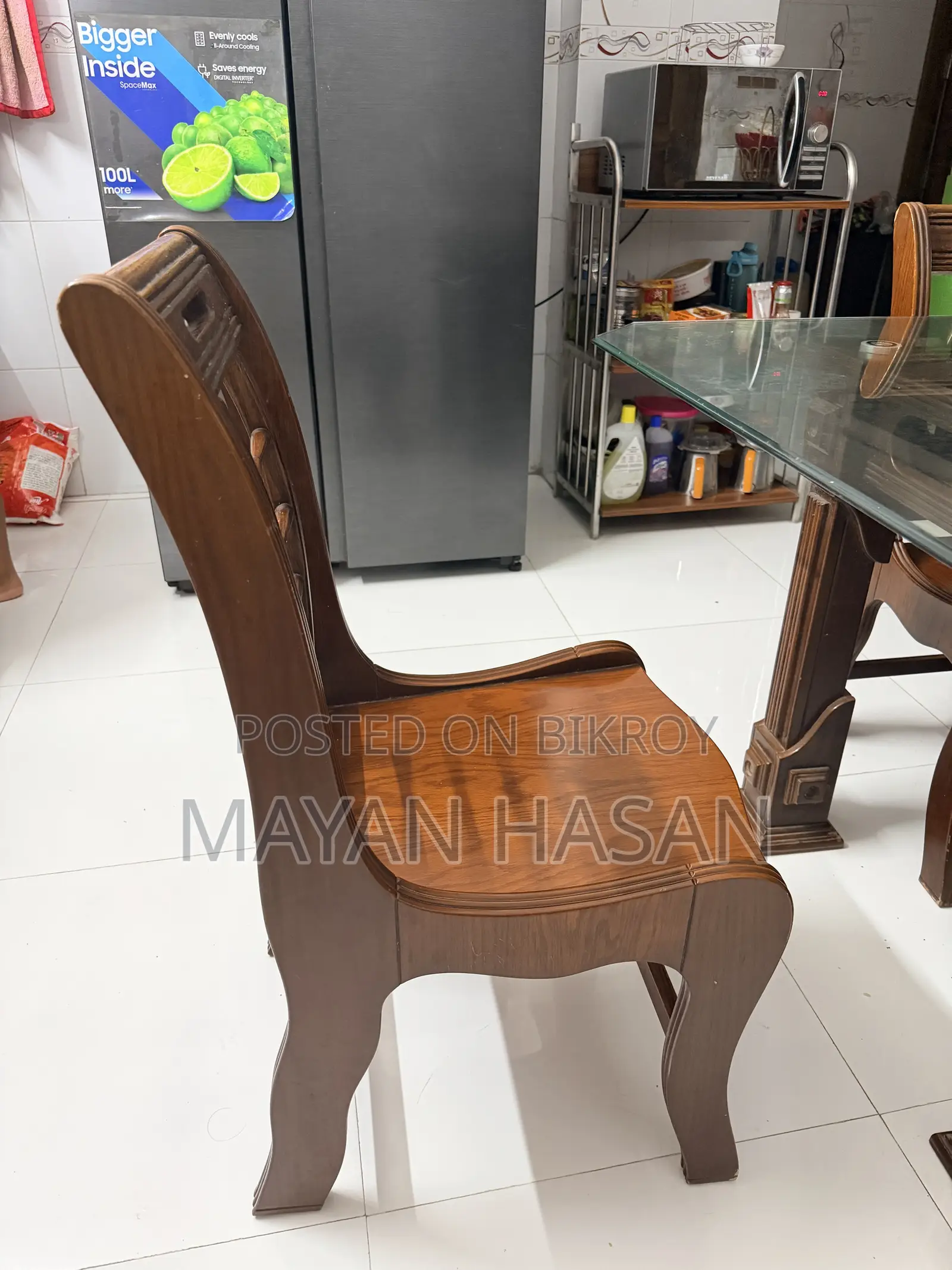 6 Chairs, Dining Table Nadia Furniture