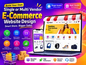 Single or Multi Vendor E-Commerce Website Design
