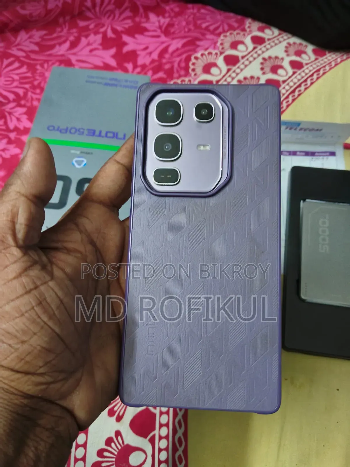 ইনফিনিক্স নোট ৫০ প্রো ২৫৬ জিবি ব্ল্যাক