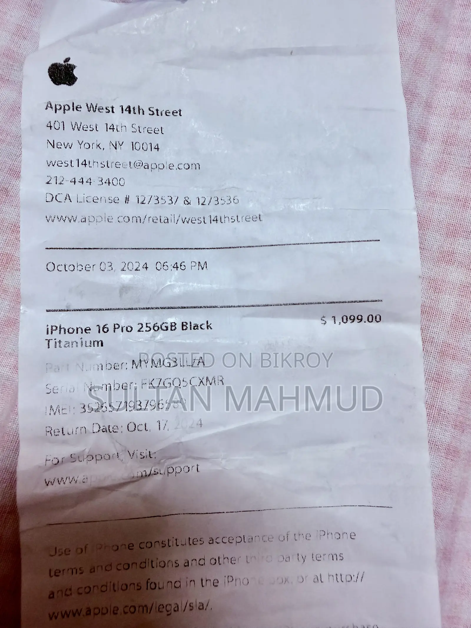 Apple iPhone 16 Pro 256 GB Black