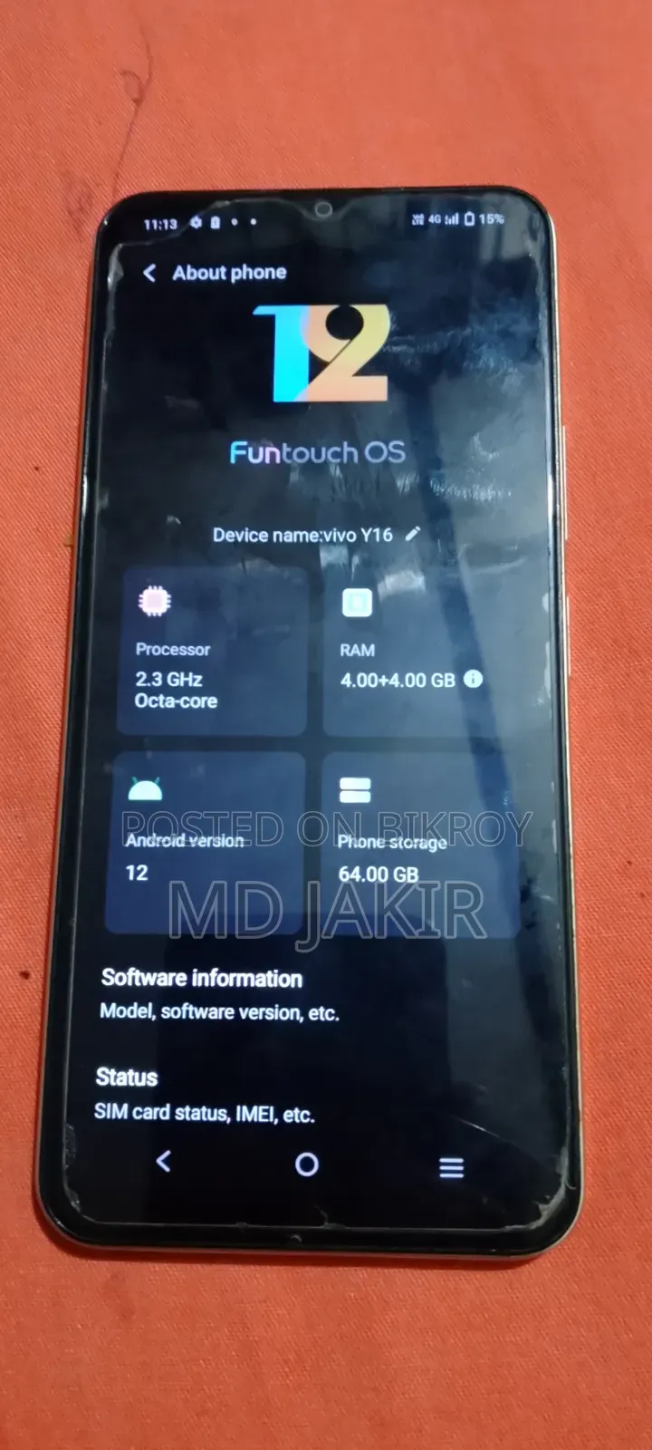 Vivo Y16 64 GB White