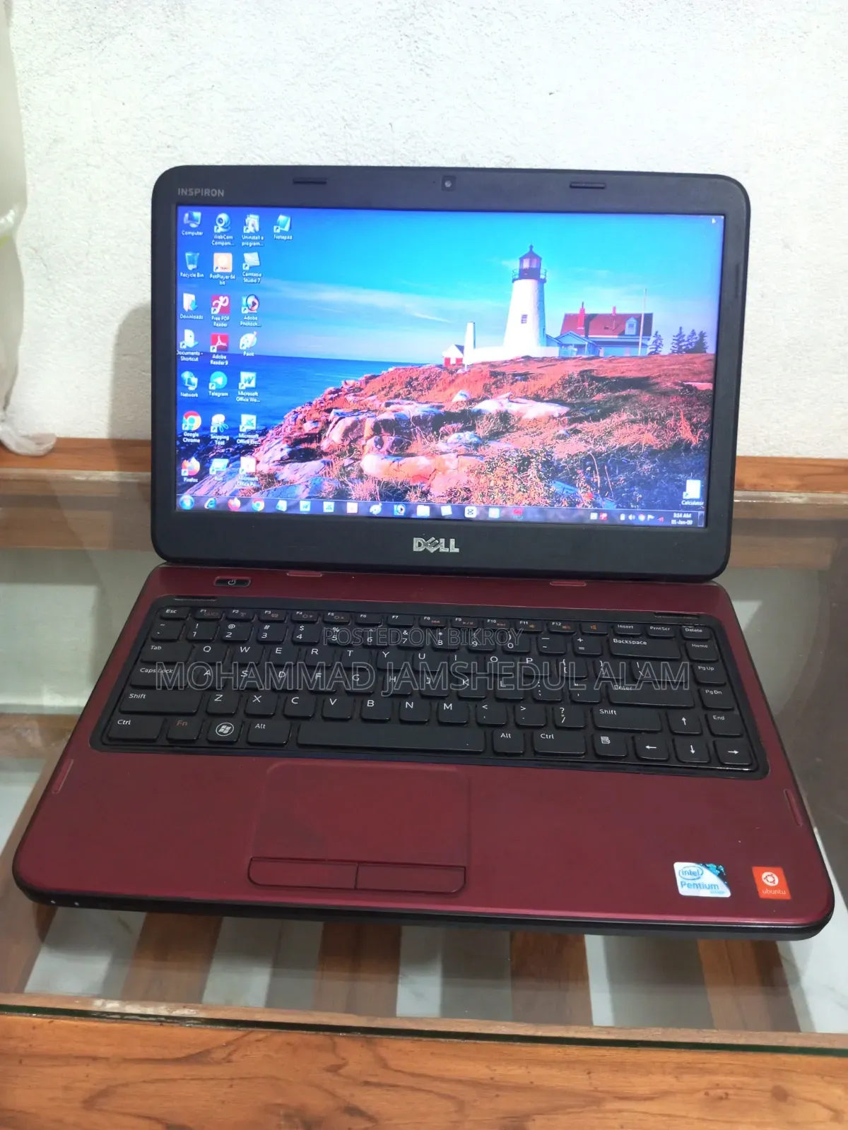 Laptop Dell 8GB Intel Pentium SSD 500GB