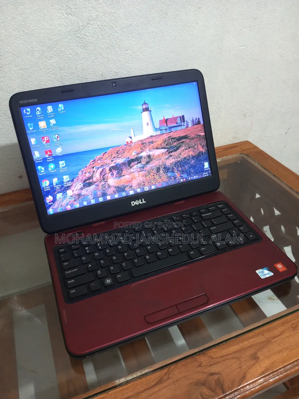 Laptop Dell 8GB Intel Pentium SSD 500GB