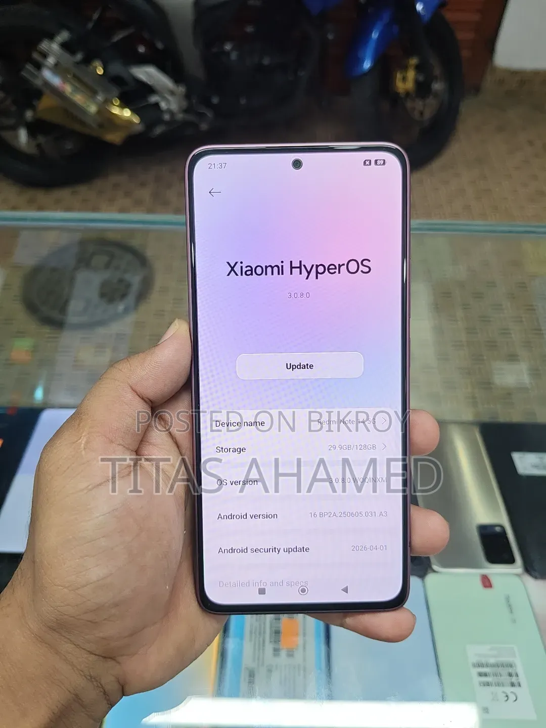 শাওমি রেডমি নোট ১৪ ৫জি ২৫৬ জিবি
