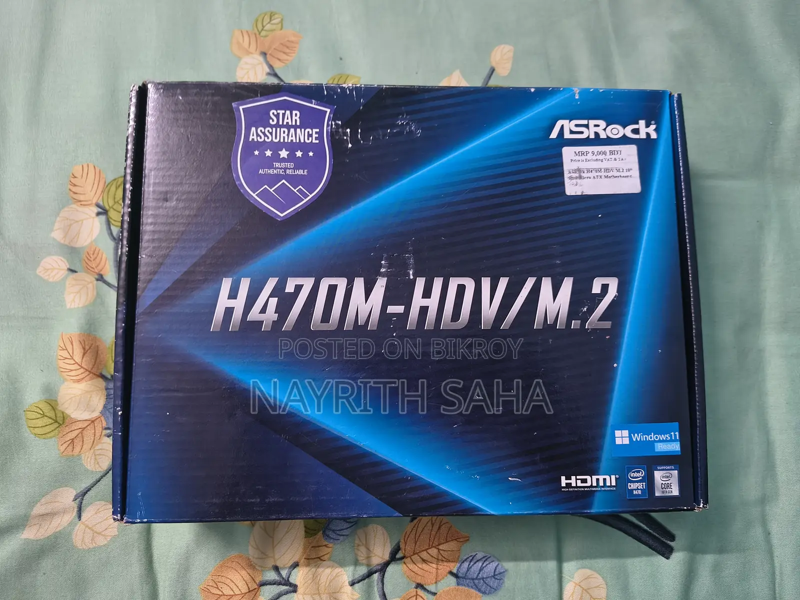 ASRock H470m-HDV/M.2 LGA1200 Motherboard | Fresh Condition (Used)