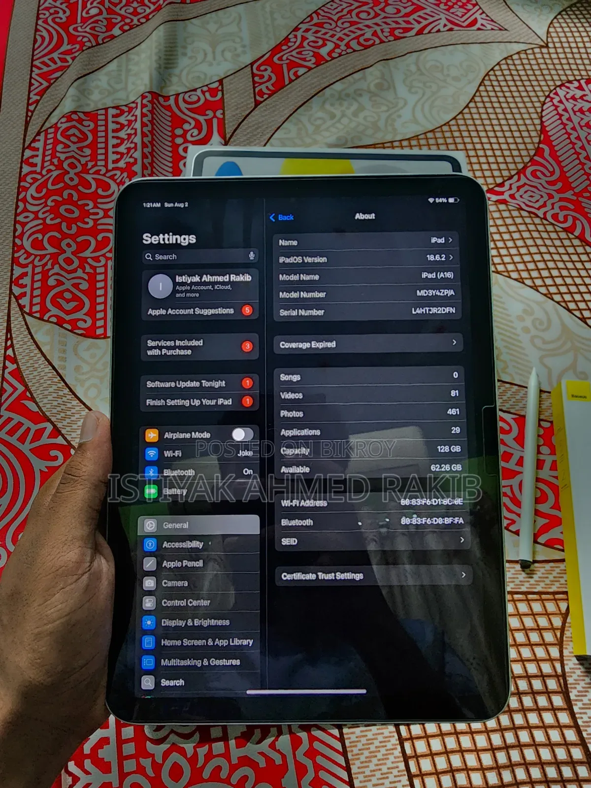 Apple iPad (2025) 128 GB Silver