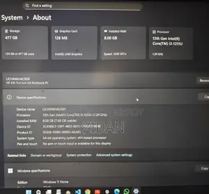 Laptop HP 250 G10 8GB Intel Core I3 SSD 512GB