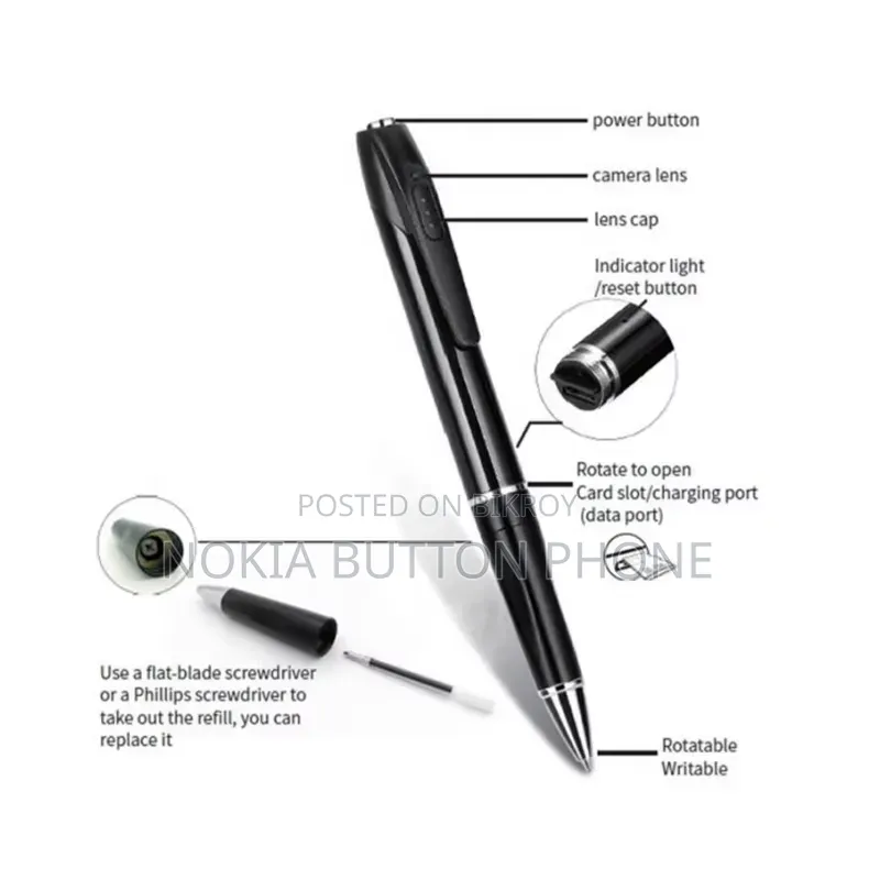 W8 Mini FHD Portable 1080P Hidden Spy Pen Camera Camcorder Compatible