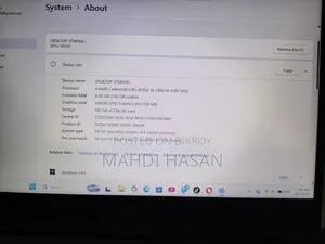 ল্যাপটপ ৮ জিবি ইন্টেল সেলেরন এসএসডি ২৫৬ জিবি