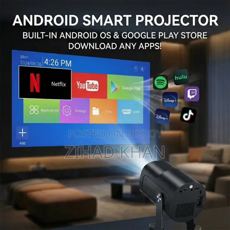 HY320 mini Android Projector Android 12, 400 ANSI and Updated...