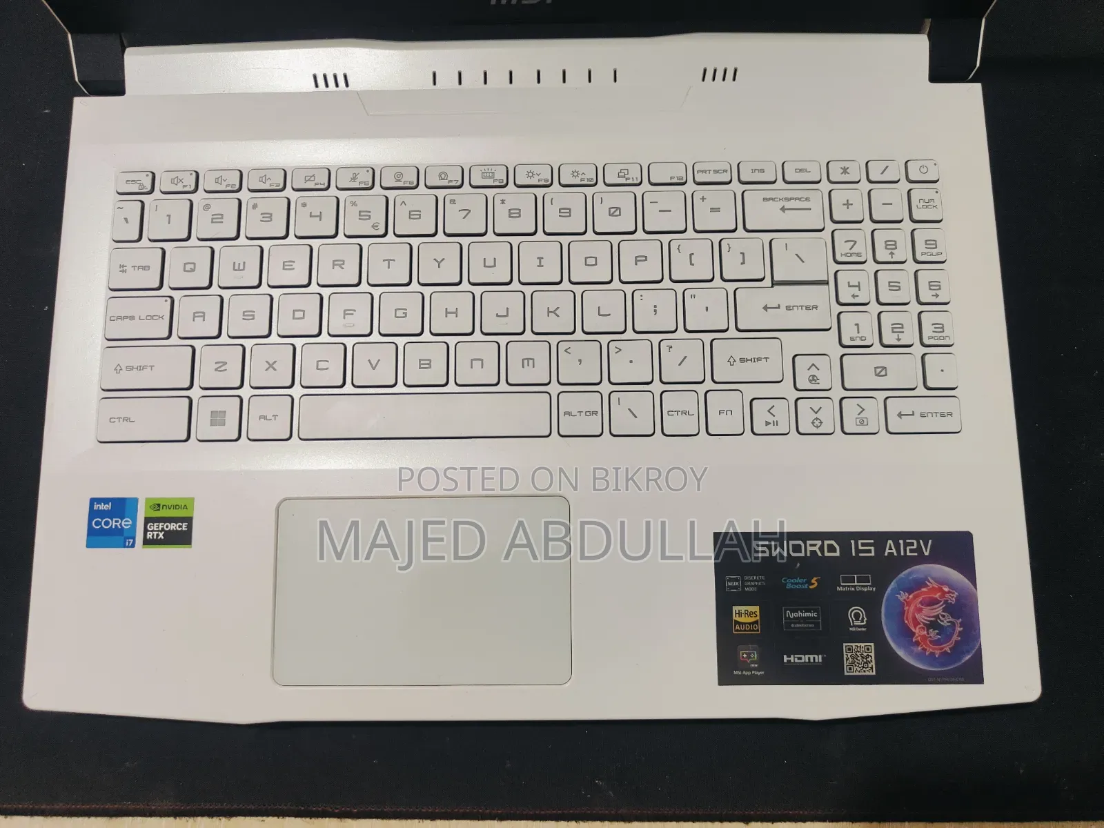 Laptop MSI MSI Sword 15 16GB Intel Core i7 SSD 1T