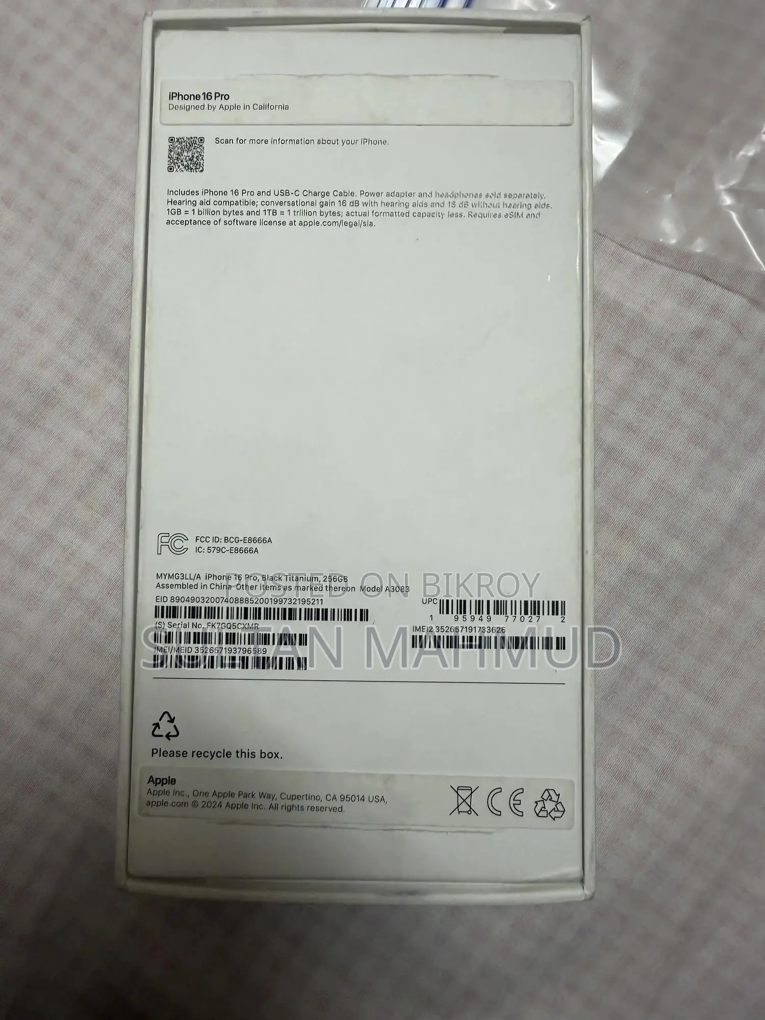 Apple iPhone 16 Pro 256 GB Black