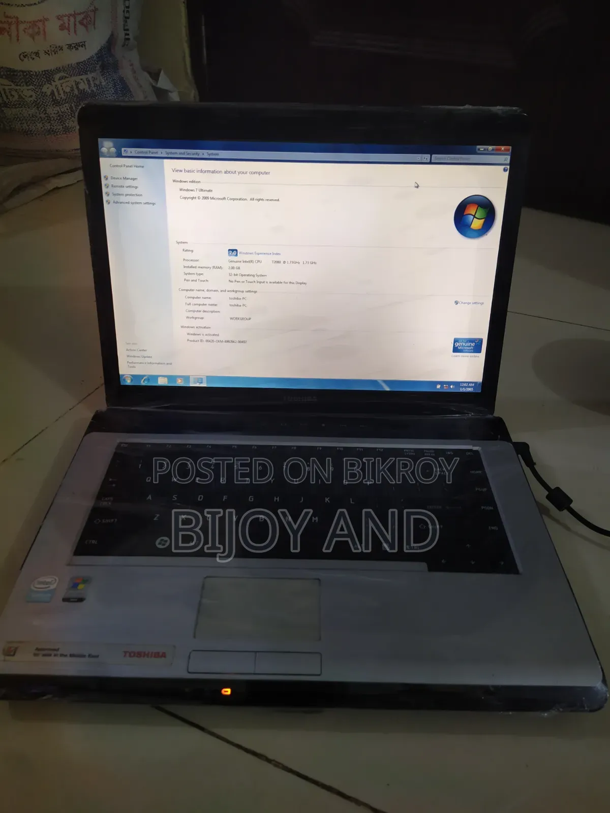 Laptop Toshiba A50 8GB Intel Core i5 SSD 512GB