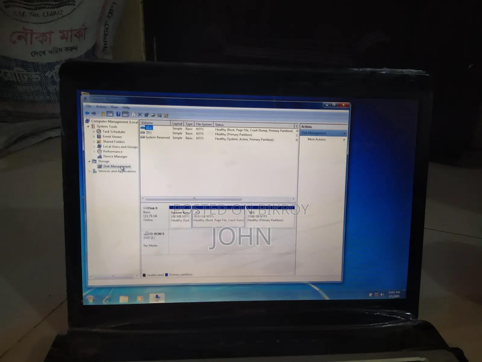 Laptop Toshiba A30 8GB Intel Core i3 SSD 512GB
