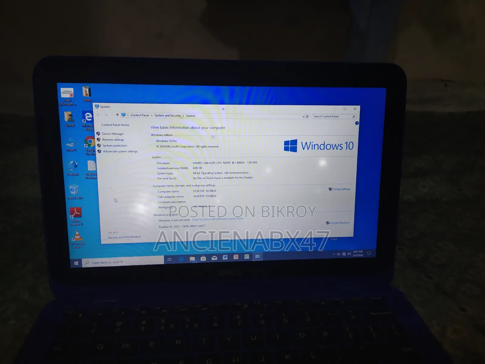 Laptop Dell Inspiron 15 6GB Intel Core i3 SSD 512GB
